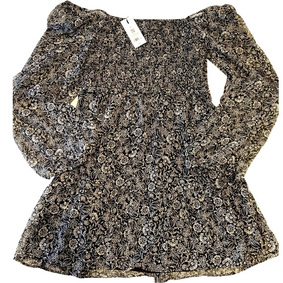 NWT Dynamite Floral Smocked Mini Dress Size M - Picture 5 of 6